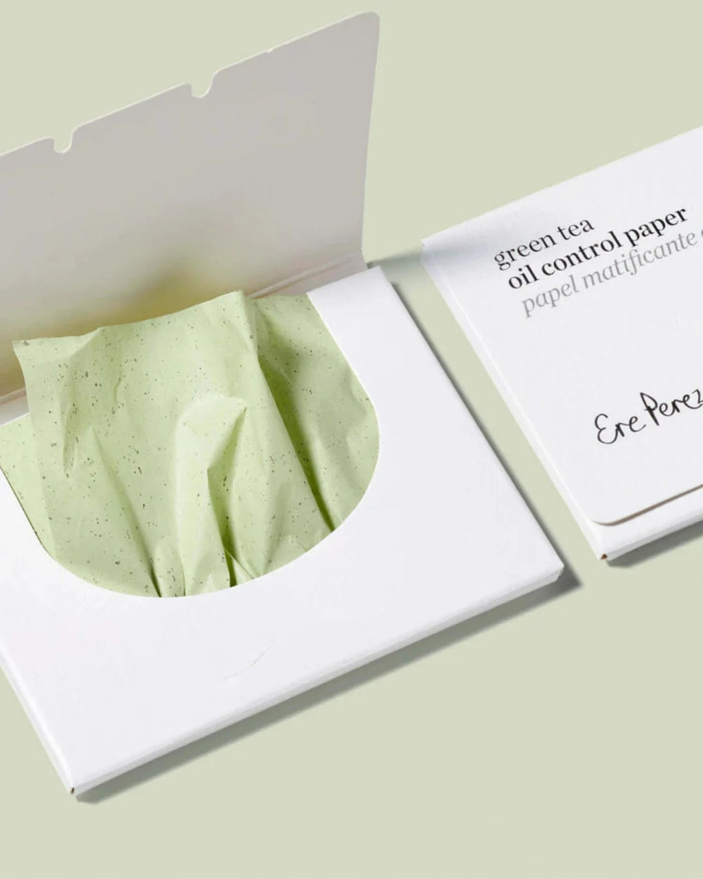 Oil control papers for shine-free skin on-the-go.  Freshen shine and keep unwanted oil away with Green Tea Oil Control Papers, all without disturbing your makeup or leaving any residue.