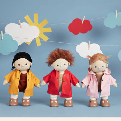dinkum doll clothing ahoy raincoat - yellow