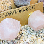 crystal door knobs rose quartz