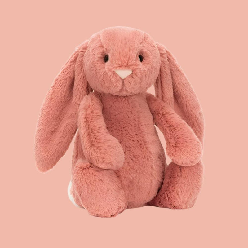 Looking for the cutest cuddle buddy? The sorrel  Jellycat is here to steal your heart! This plushie isn’t just soft, it's squishy, huggable, and oh-so-irresistible. From its velvety fur to its adorable floppy ears this Jellycat is the perfect snuggle pal for kids and grown-ups alike