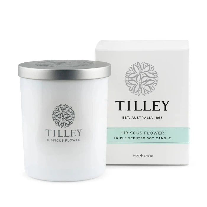 Tilly Hibiscus Flower Soy Candle