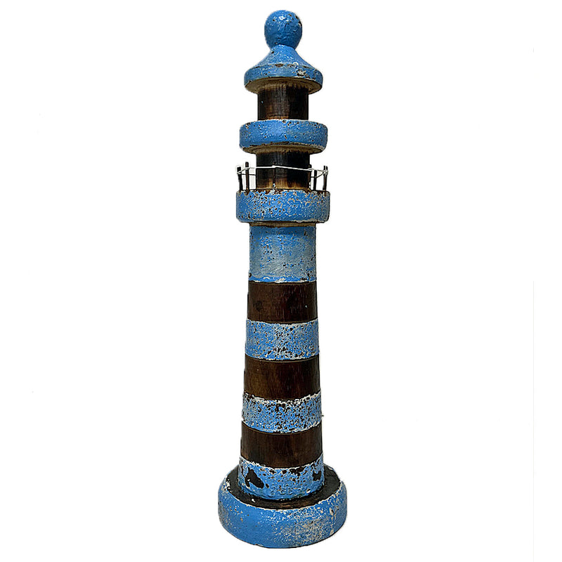Rustic Lighthouse Large Blue