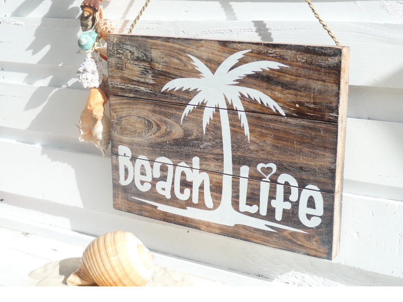 beach life sign