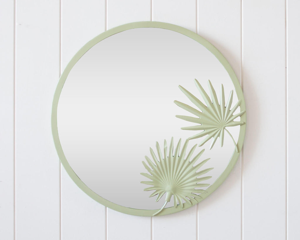 mirror wall hanging - olive green