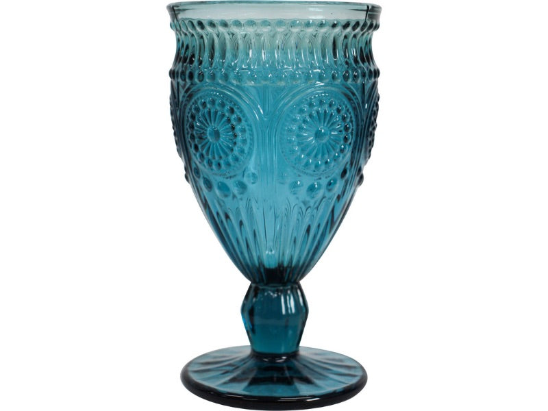 wine glass saphire set of 4