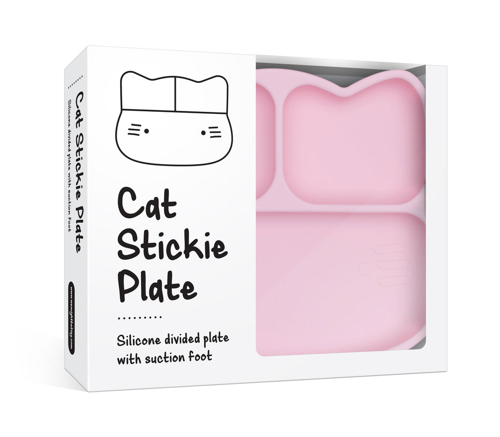 we might be tiny cat stickie plate