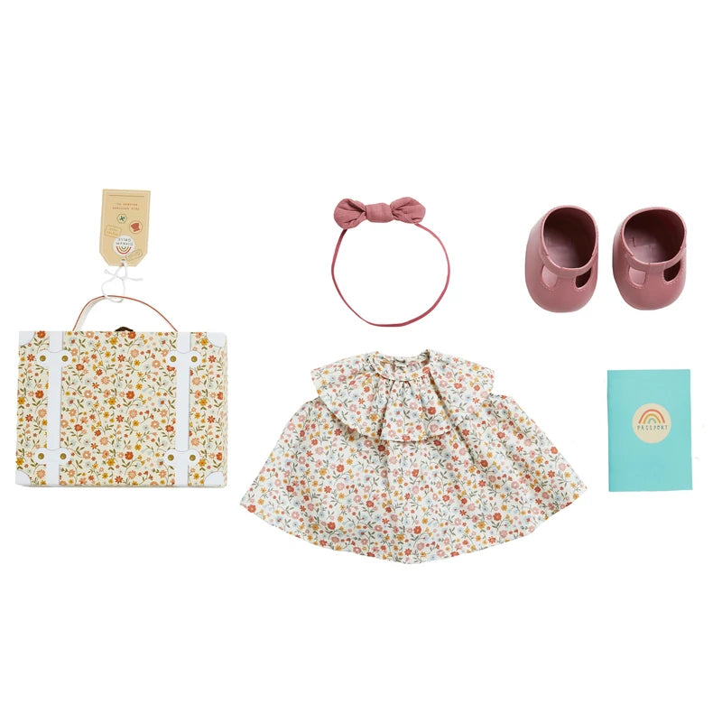 dinkum doll travel togs - prairie floral