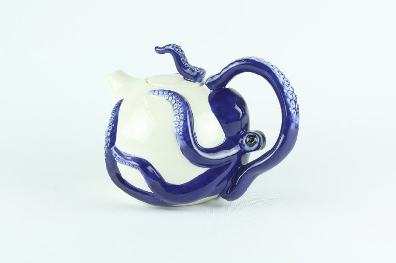 blue octopus teapot